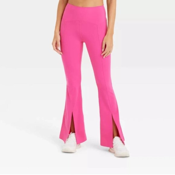 JoyLab Pants - Women's Split Flare Leggings - JoyLab Pink New With Tags Size XL 4